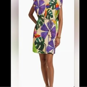 Tropical Print Mini Dress